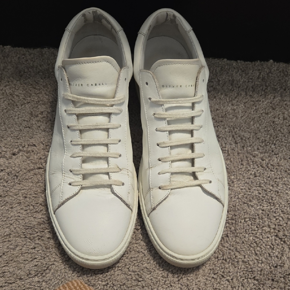 Used Oliver Cabell Men's Classic White Sneakers